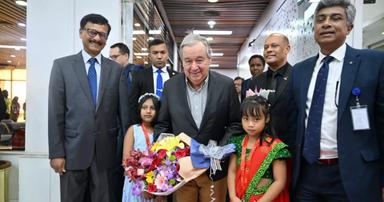 ঢাকায় পৌঁছেছেন জাতিসংঘ মহাসচিব অ্যান্তোনিও গুতেরেস