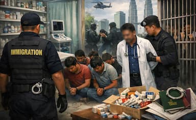 মালয়েশিয়ায় ভুয়া চিকিৎসকসহ ১৭ বাংলাদেশি আটক