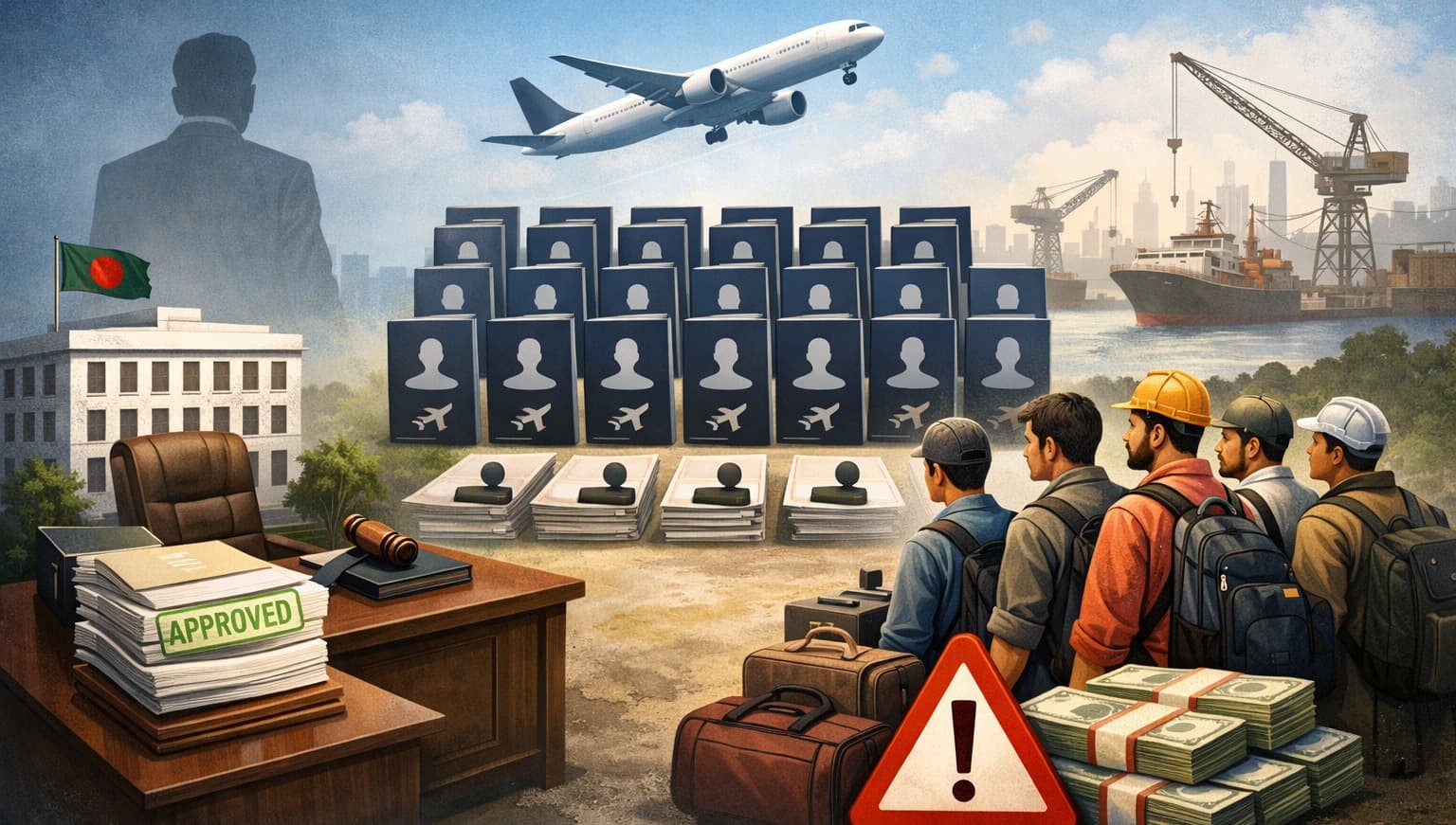 অন্তর্বর্তী সরকারের শেষ সময়ে আরও ৩০ রিক্রুটিং এজেন্সির লাইসেন্স অনুমোদন