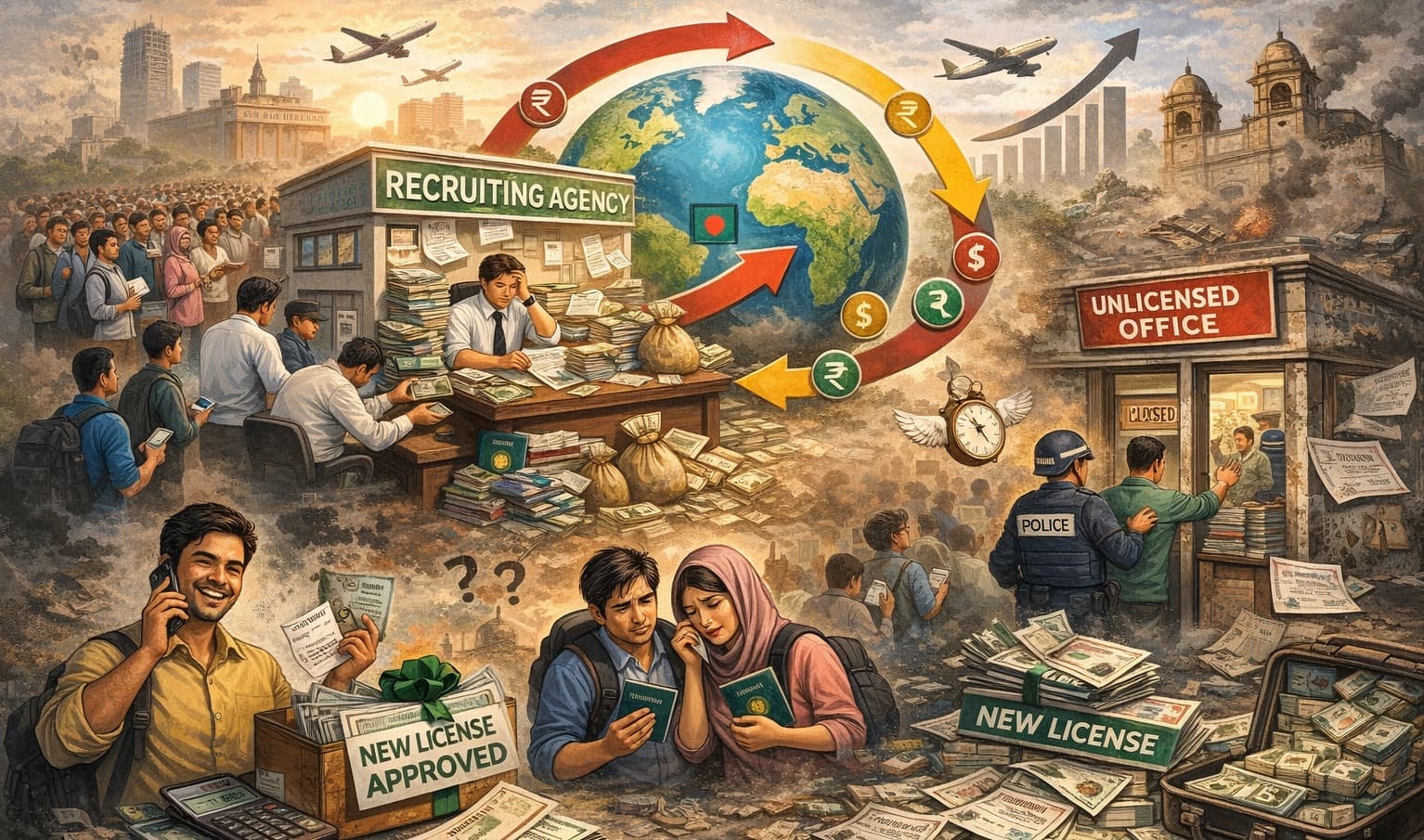 সুপারিশ উপেক্ষা, বাড়ছে রিক্রুটিং এজেন্সি, অস্থিরতার শঙ্কা