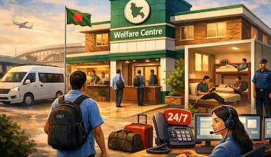 ওয়েজ আর্নার্স ওয়েলফেয়ার সেন্টারে প্রবাসীদের ২০০ টাকায় থাকার ব্যবস্থা