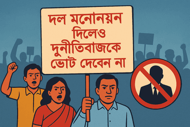 দুর্নীতিবাজকে নয়, দেশকে ভোট দিন