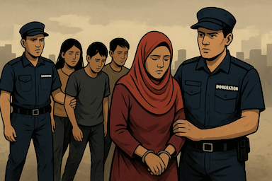 কুয়ালালামপুরে অবৈধ কার্যকলাপের অভিযোগে বাংলাদেশিসহ ১৩৯ অভিবাসী আটক