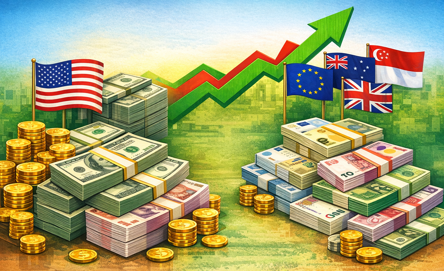 ১৪ জানুয়ারি বুধবারের বৈদেশিক মুদ্রার বিনিময় হার