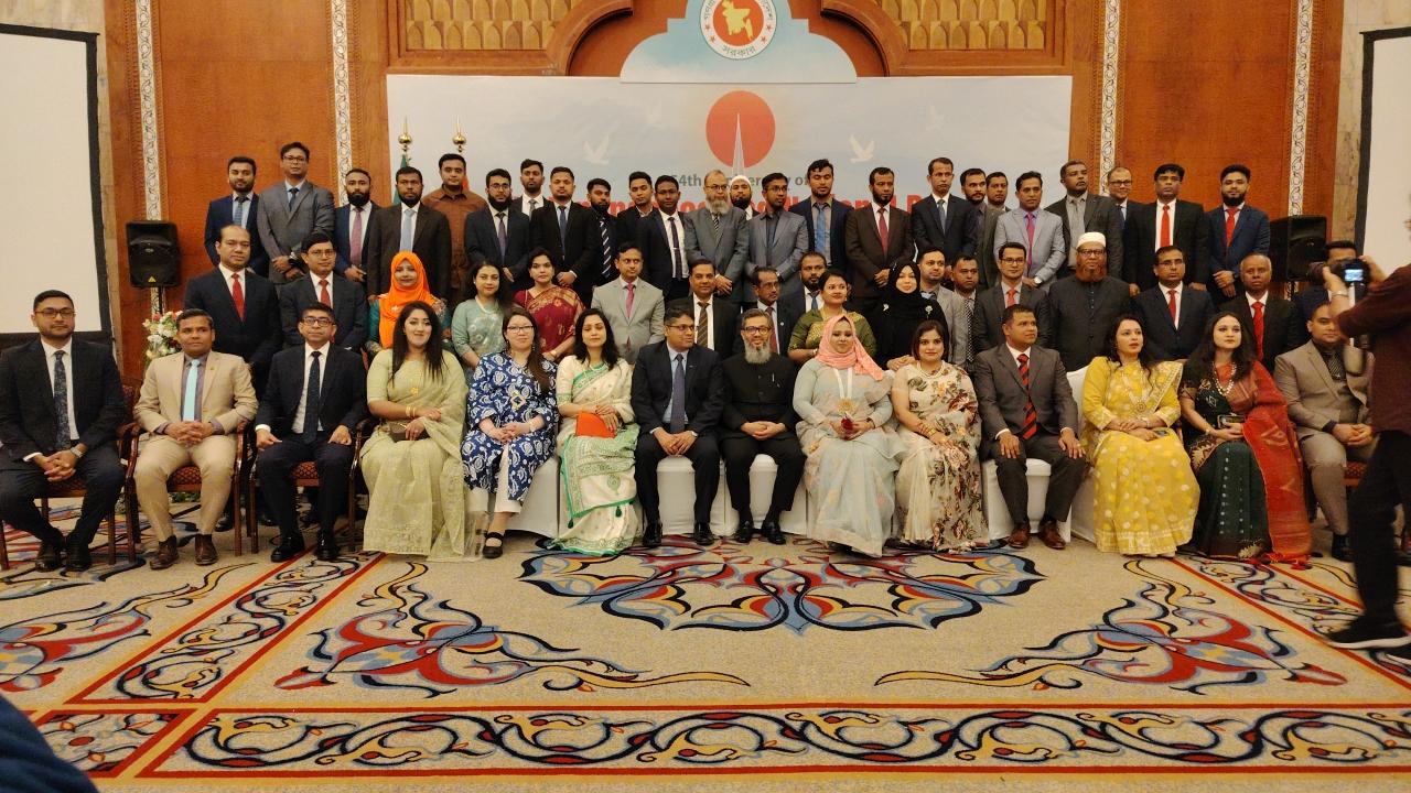 আবুধাবিতে জমকালো আয়োজনে বাংলাদেশের স্বাধীনতা দিবস উদ্‌যাপন