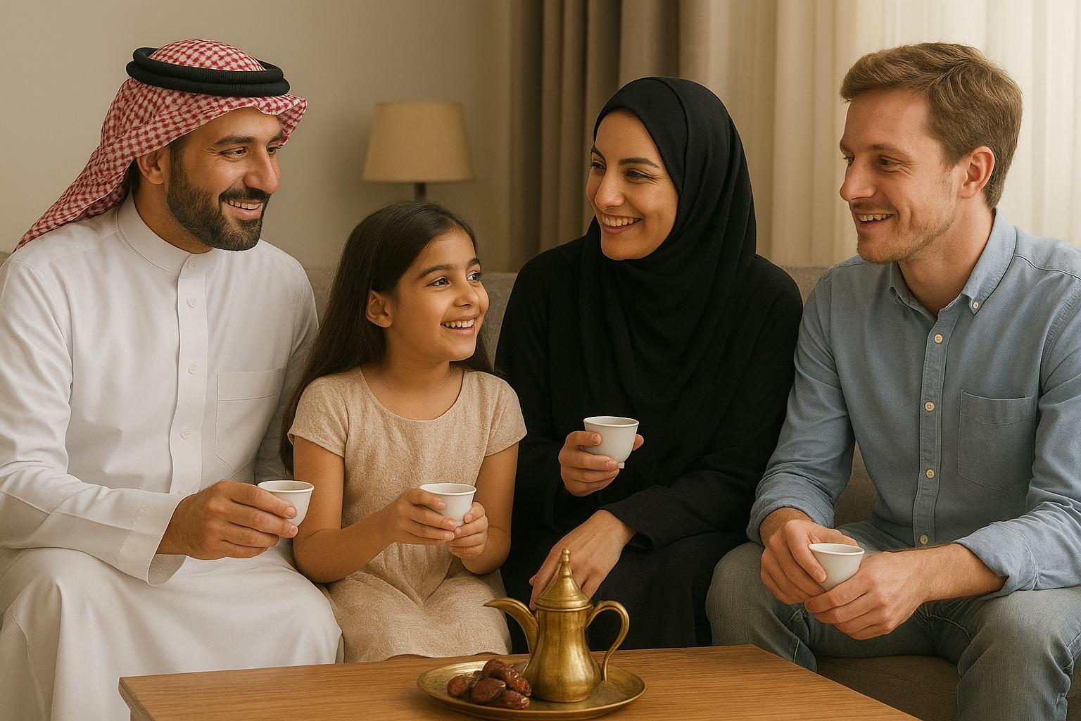 সৌদিরা কফি আর আলাপচারিতার মাধ্যমে তাদের ঘরের দরজা খুলে দিচ্ছেন বিশ্বের মানুষের জন্য