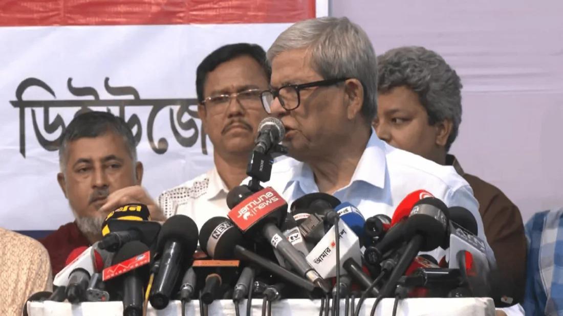 নির্বাচনী প্রস্তুতির নির্দেশনায় প্রধান উপদেষ্টাকে ধন্যবাদ জানালেন মির্জা ফখরুল