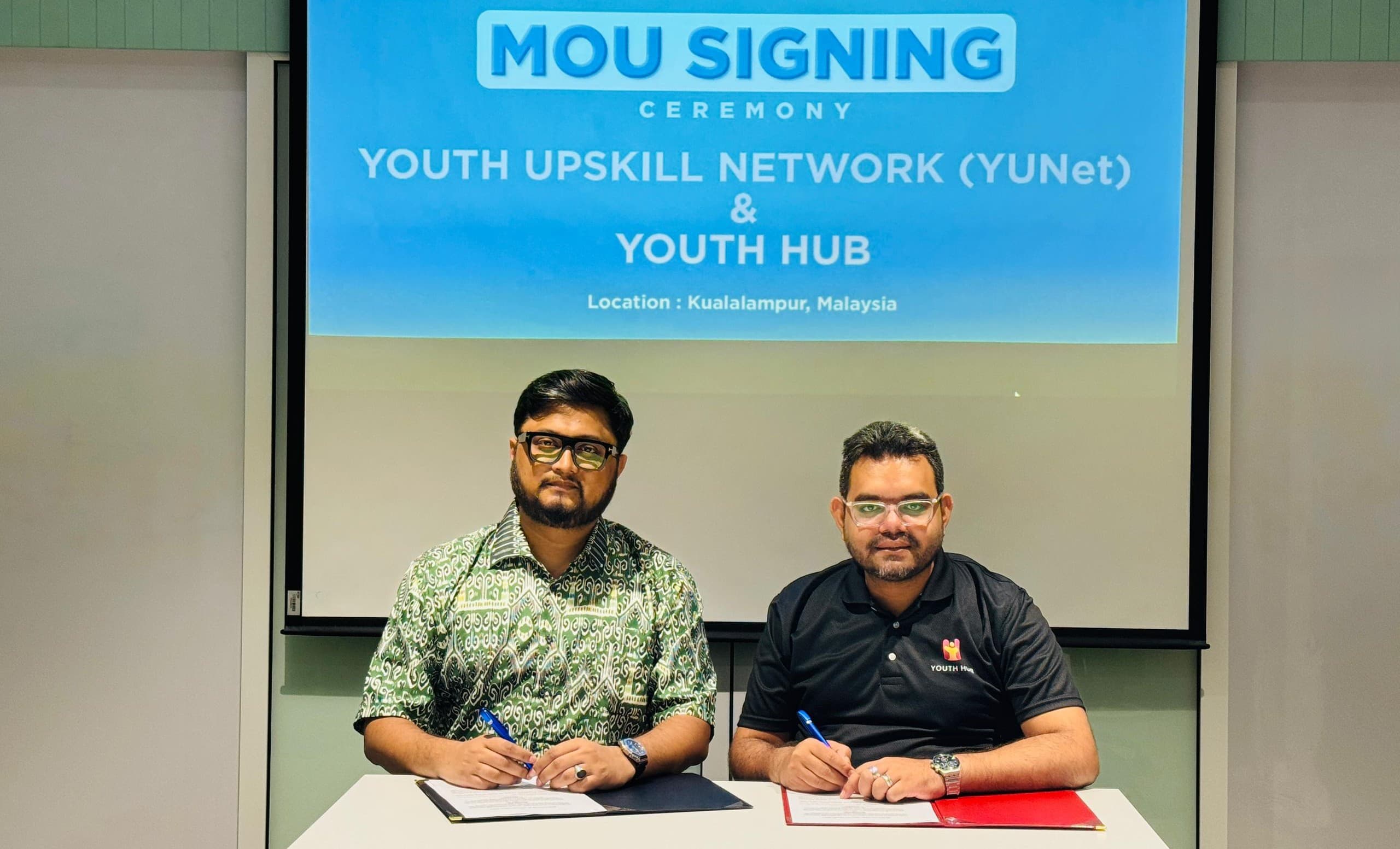 মালয়েশিয়ায় ইয়ুথ হাব সঙ্গে বাংলাদেশি প্রতিষ্ঠান ইউনেটের সমঝোতা চুক্তি স্বাক্ষর