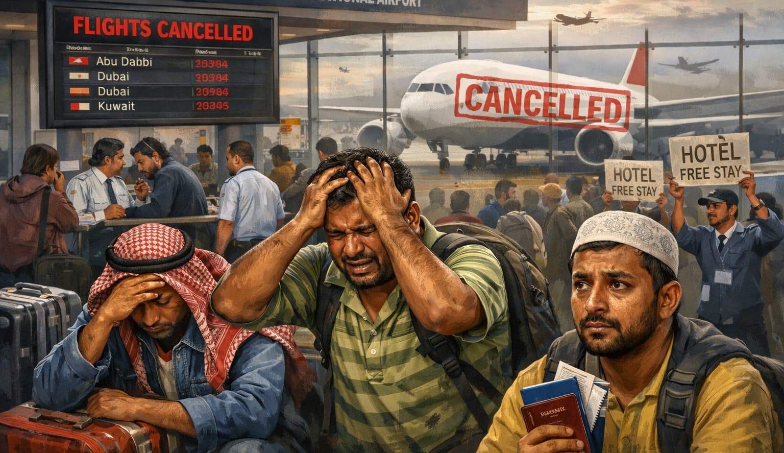 ‘সময়মতো কর্মস্থলে যেতে না পারলে চাকরি থাকবে না’, বিমানবন্দরে প্রবাসীদের হাহাকার