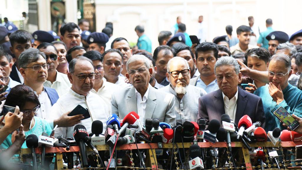 প্রধান উপদেষ্টার সঙ্গে বৈঠকে বিএনপি সন্তুষ্ট হয়নি, জানিয়েছেন মির্জা ফখরুল