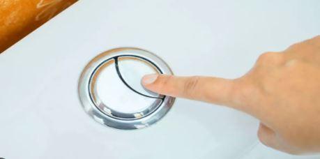 কমোডের ফ্লাশে দুটো বাটন থাকে কেন, কাজ কী