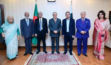 পাকিস্তানের পররাষ্ট্রমন্ত্রীর সঙ্গে বিএনপির শীর্ষ নেতাদের বৈঠক