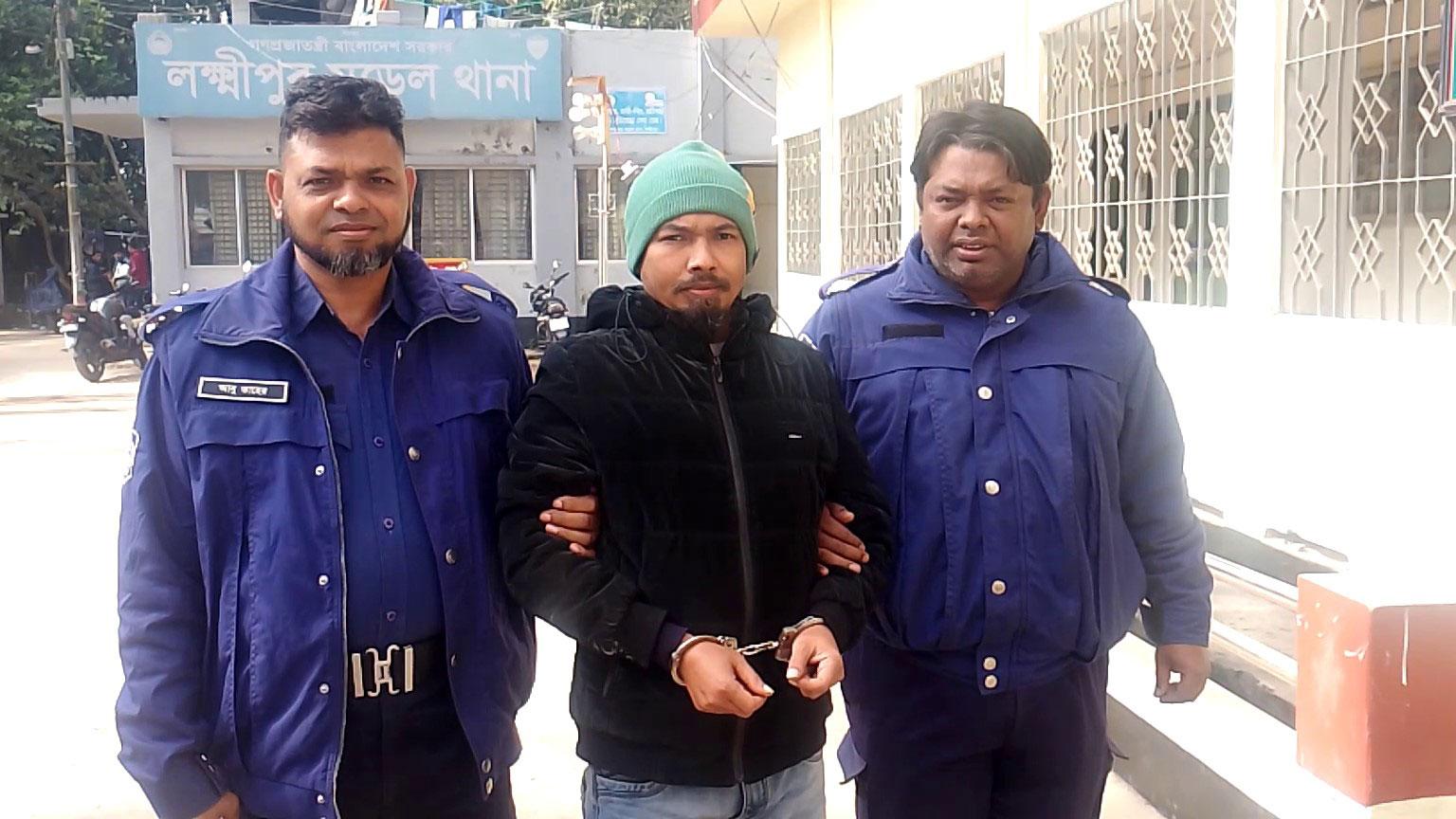 হত্যা মামলায় ছাত্রলীগের লক্ষ্মীপুর কলেজ শাখার নেতা কারাগারে